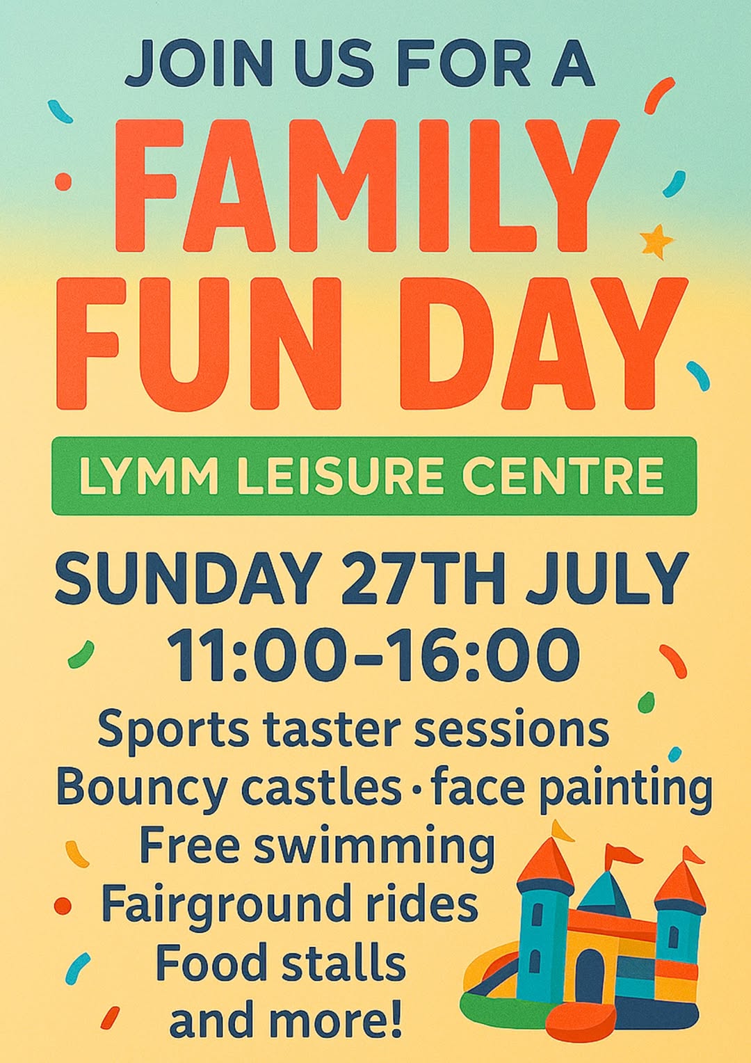 2025.07 Lymm Leisure Centre Family Fun Day